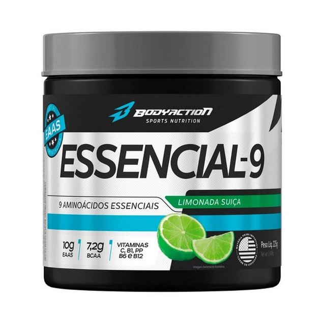 Essencial-9 Aminoácidos Essenciais 225g Body Action