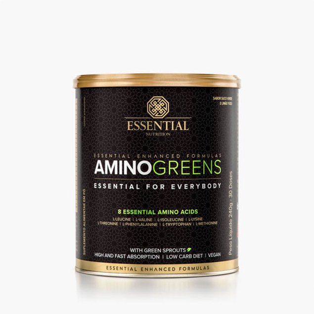Amino Greens 240g Aminoácidos Essential Nutrition