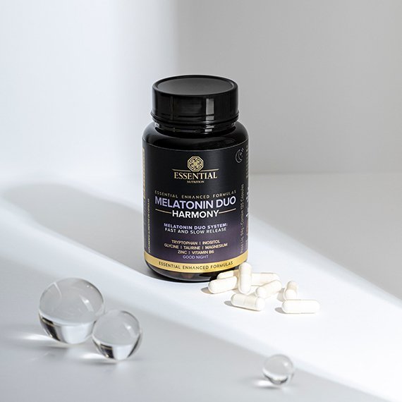 Melatonina Duo Harmony 120 Cáps Essential Nutrition