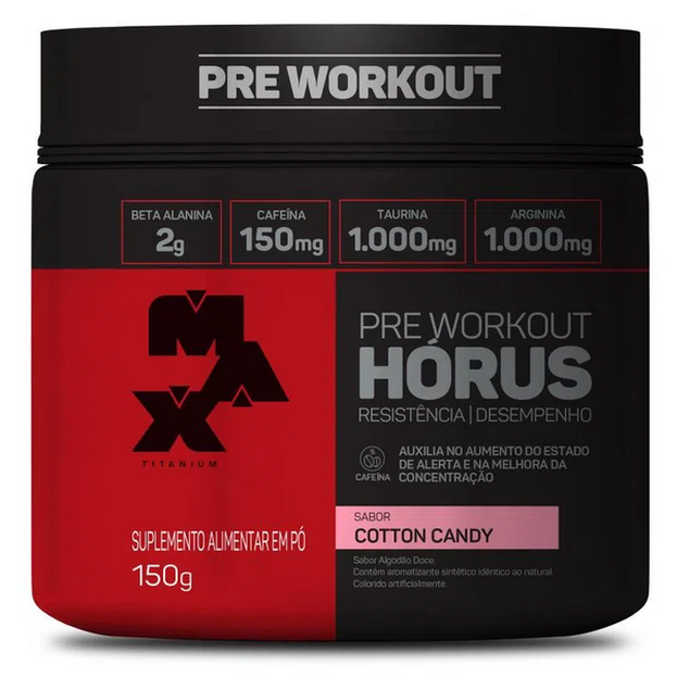 horus pre treino max titanium nossa forma suplementos