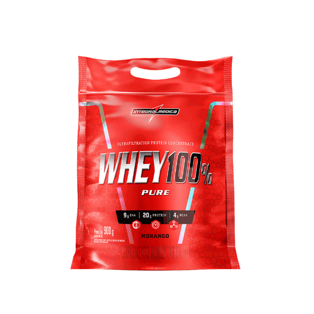 Whey 100% Pure 907g Refil Integralmedica