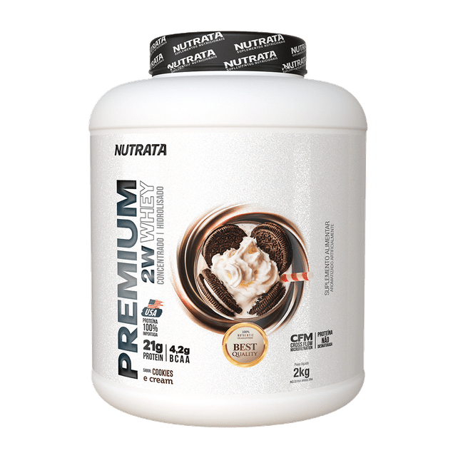 premium whey nutrata 2kg cookies nossa forma suplementos