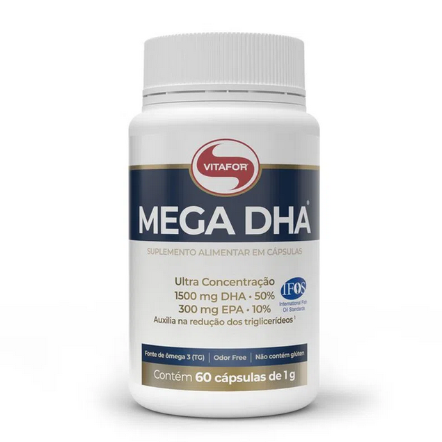 mega dha vitafor 60caps nossa forma suplementos 6
