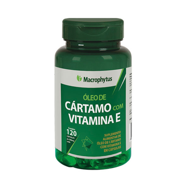 cartamo com vitamina e macrophytus 120c nossa forma suplementos