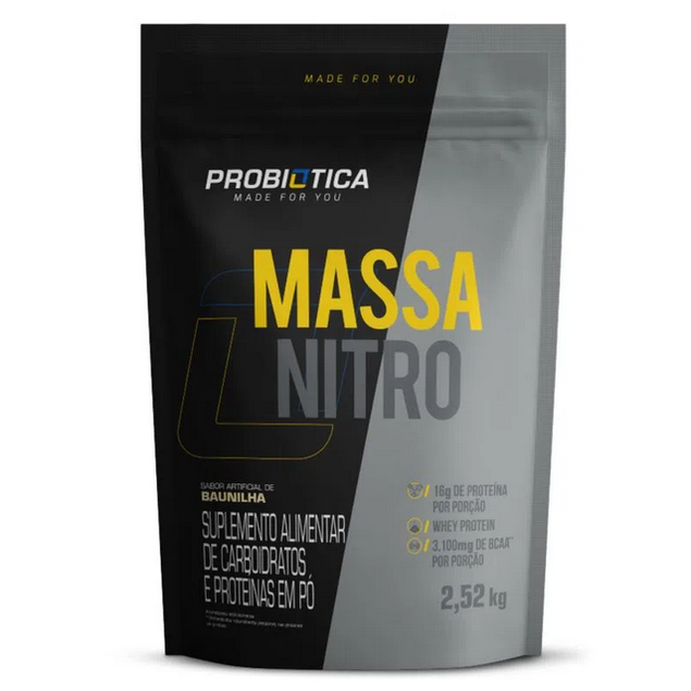 massa nitro 2 52kg probiotica sabor baunilha nossa forma suplementos 1