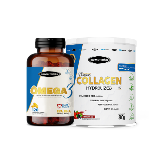 omega 120c colageno hidrolisado 300g inov nutrition nossa forma suplementos