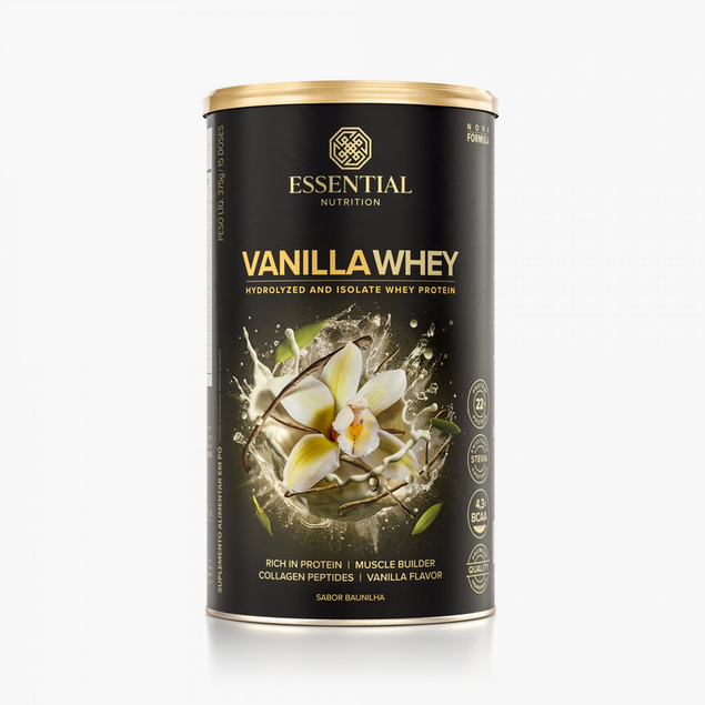 Vanilla Whey Protein 375g Baunilha Essential Nutrition