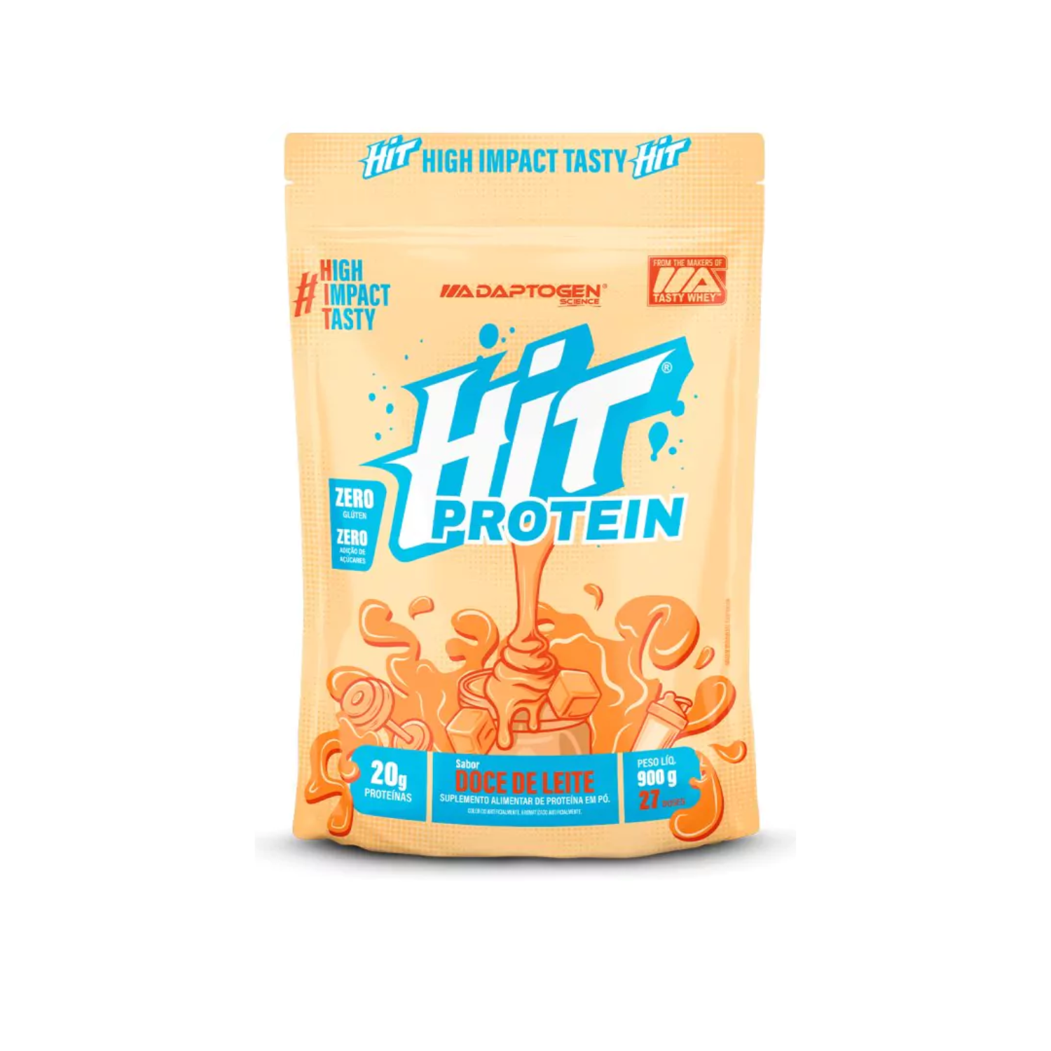 HIT PROTEIN 900G REFIL DOCE DE LEITE ADAPTOGEN